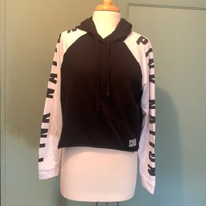 Women’s Victoria Secret PINK Size Medium Raw hem Cropped Sweatshirt